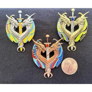 WI Dragon Swords Destination Imagination DI Trading‎ Pin New In Bags